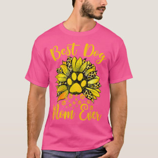 Camiseta Melhor Cachorro Mãe Dia de as mães Girassol Do