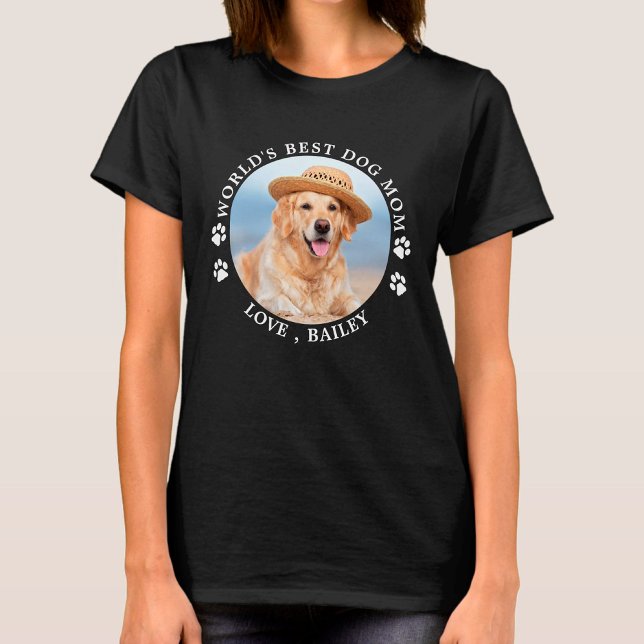 Camiseta Melhor Cachorro Mãe Personalizada Pet Foto Persona (Criador carregado)