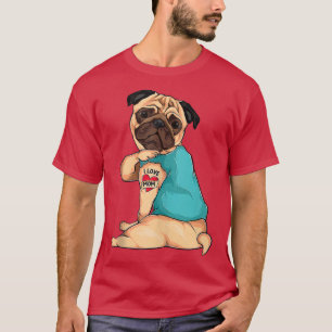 Camiseta Melhor Cachorro Mãe Pug Pai Engraçada Engraçado Tr