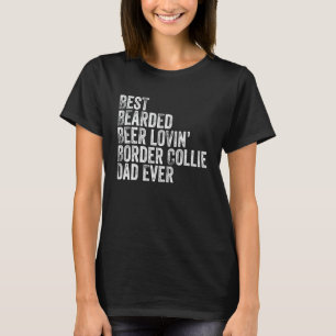 Camiseta Melhor Cachorro Pai Border Collie Amante de Cervej