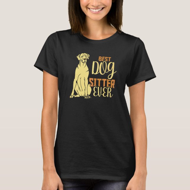 Camiseta Melhor Cachorro Que Nunca Cachorros Cachorro Senta (Frente)
