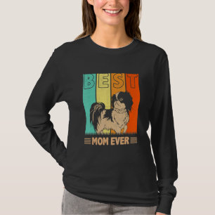 Camiseta Melhor Cachorro Shih Tzu Mamãe Retro Graphic Mama