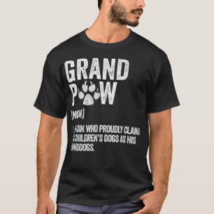 Camiseta Melhor Cachorro Vovô De Vovô De Roupa