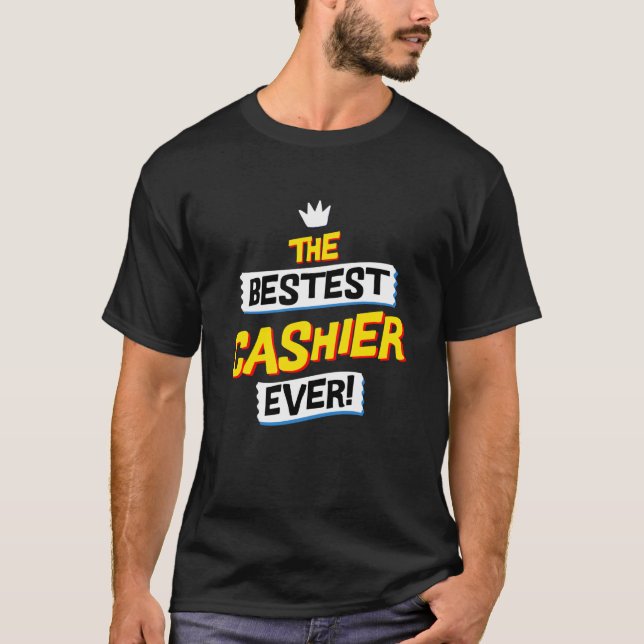 Camiseta Melhor Caixa, Ocupação de Trabalho Divertida (Frente)