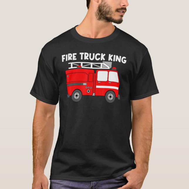 Camiseta Melhor Caminhão de Fogo para Carros Pais Bombeiros (Frente)