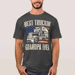 Camiseta Melhor Caminhão VovôBig Rig Semi Truque de Caminhã