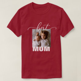 Camiseta Melhor Camisa-T do Dia de as mães de Foto MOM