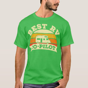 Camiseta Melhor Campanha de Camping Co-Pilot RV Caravan Mot