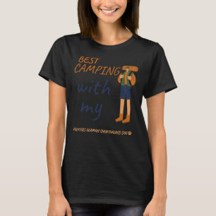 Camiseta Melhor Camping Com Meus Ponteiros Alemão Shorthire