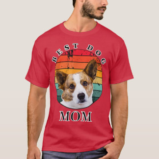 Camiseta Melhor Cão Mãe Cardigan Welsh Corgi