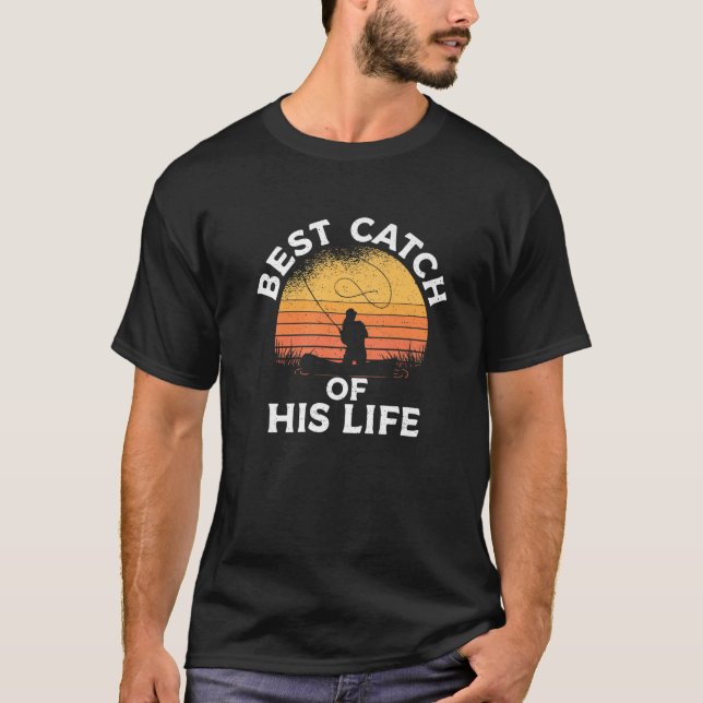 Camiseta Melhor Captura Da Sua Vida Caçando Pesca (Frente)