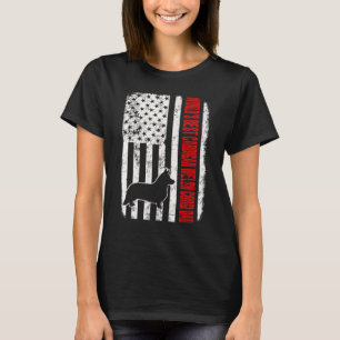 Camiseta Melhor Cardigan Welsh Corgi Pai Bandeira Americana