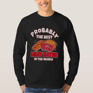 Camiseta Melhor Carne Comedor Costelas de Porco Grelhadas D