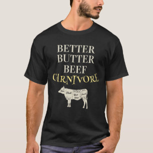 Camiseta Melhor carnívoro de carne de bovino personalizável