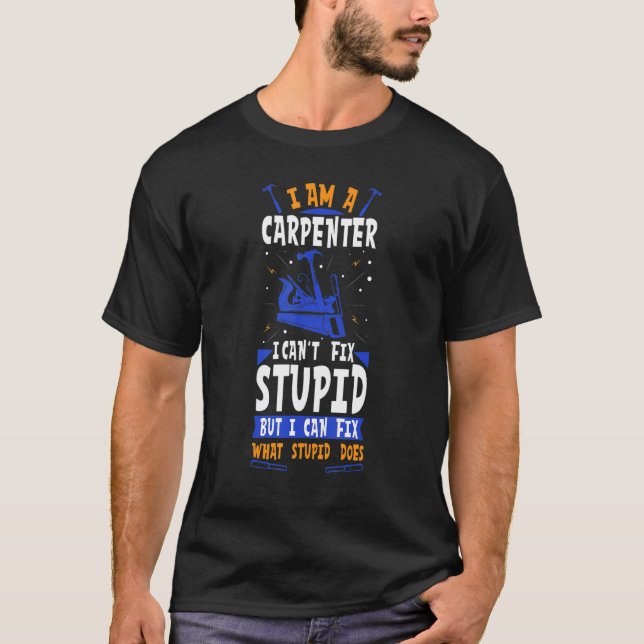 Camiseta Melhor Carpinteiro Profissão De Emprego Woody (Frente)