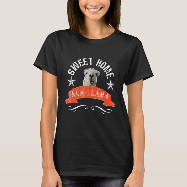 Camiseta Melhor Casa Doce Ala Llama Divertido (Frente)