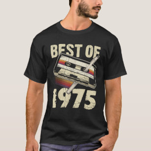 Camiseta Melhor Cassete de Áudio 1975 50º Aniversário 50 An