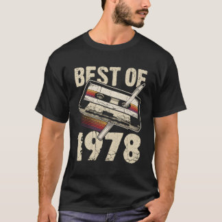 Camiseta Melhor Cassete De Áudio De 1978 46Th 46