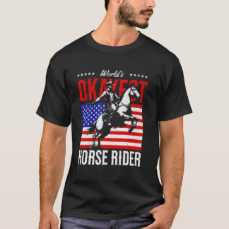 Camiseta Melhor Cavaleiro de Cavalo do Mundo Equestre Caval
