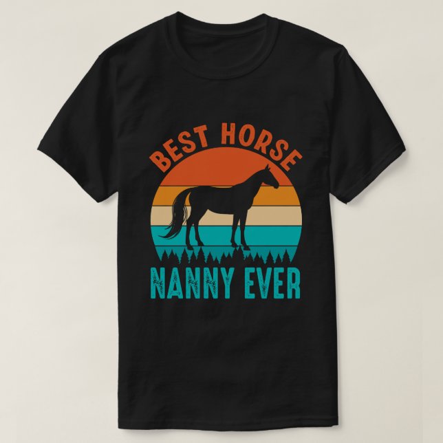 Camiseta Melhor Cavalo NANNY Vintage (Frente do Design)