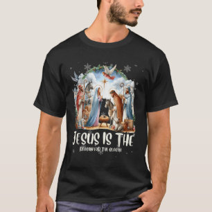 Camiseta Melhor Cena de Natal de Jesus Legal de Sempre