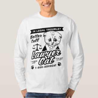 Camiseta Melhor chamar o advogado Cat