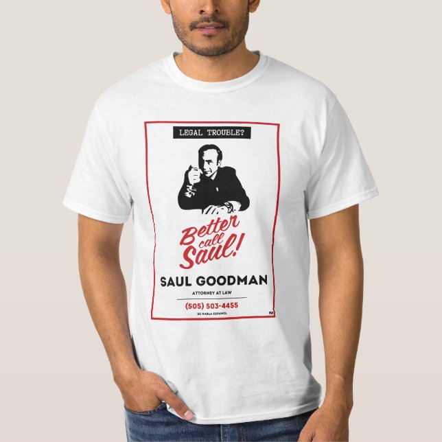 Camiseta Melhor chamar Saul - Saul Goodman (Frente)