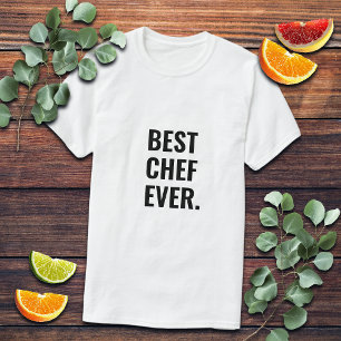 Camiseta Melhor Chef de Todos os Tempos Letras Negrito 