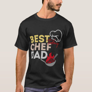 Camiseta Melhor chef pai de todos os tempos cozinha comida