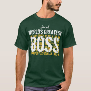 Camiseta Melhor Chefe de todos os países A005