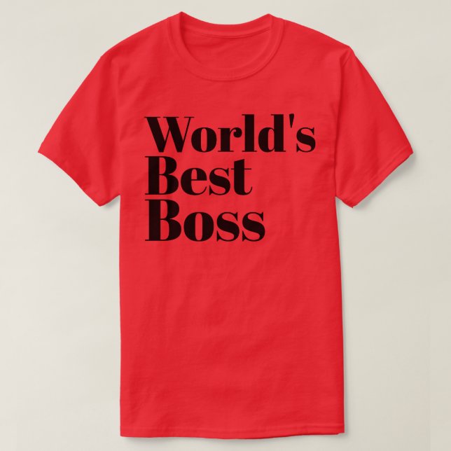 Camiseta Melhor Chefe do Mundo (Frente do Design)