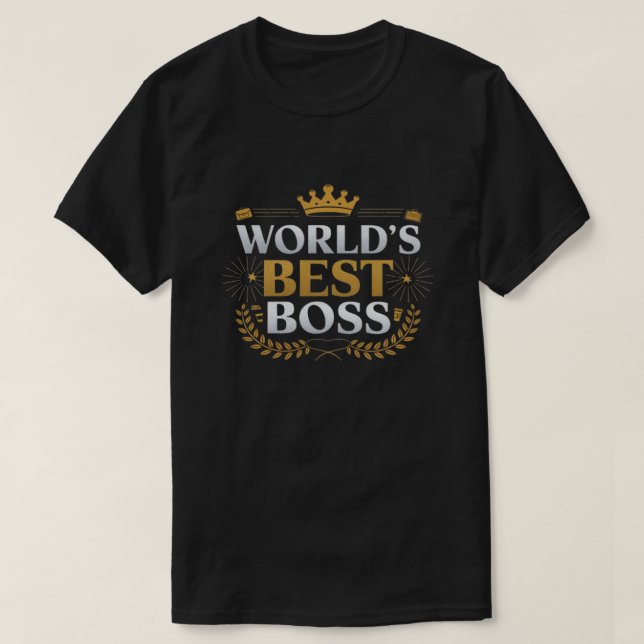 Camiseta melhor chefe do mundo (Frente do Design)