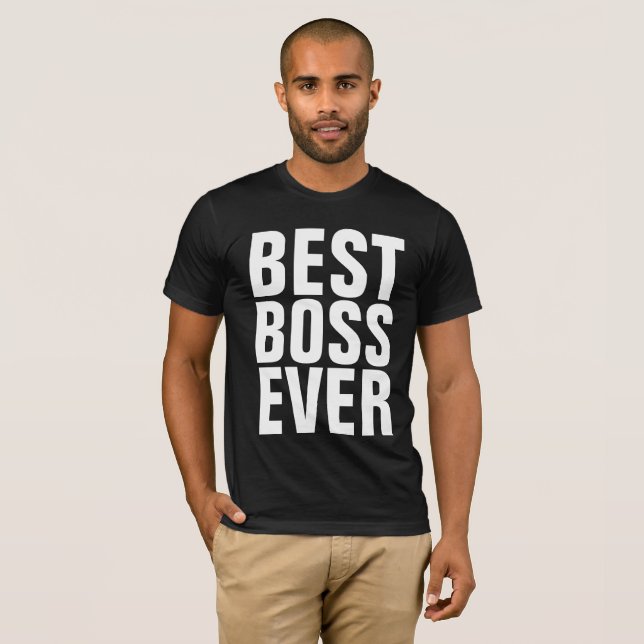 Camiseta MELHOR CHEFE JÁ T-shirts (Frente Completa)