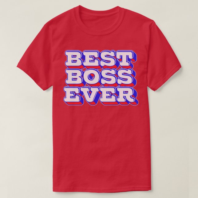 Camiseta Melhor Chefe Nunca (Frente do Design)