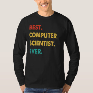 Camiseta Melhor Cientista de Computação Retrô Nunca