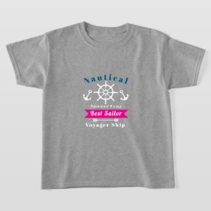 Camiseta Melhor Cinza de vela náutica