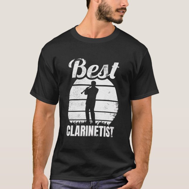 Camiseta Melhor Clarinetista Clarinet Player (Frente)