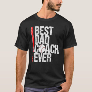 Camiseta Melhor Coach De Dia de os pais Nunca Pai Baseball