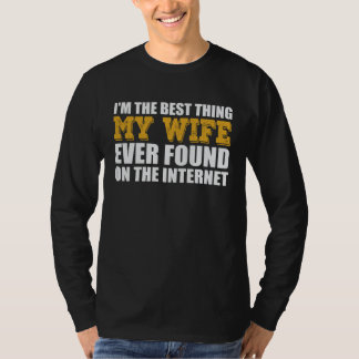 Camiseta Melhor Coisa Que Minha Esposa Já Encontrou Na Inte