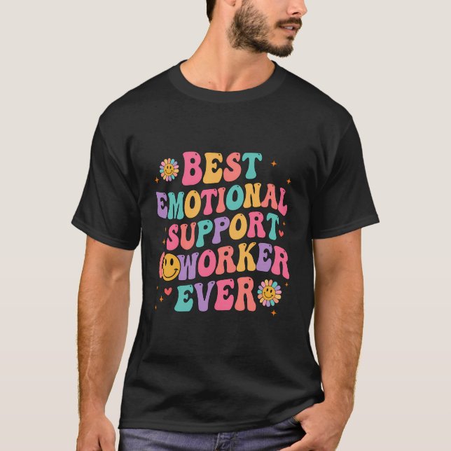 Camiseta Melhor Colaborador de Suporte Emocional (Frente)