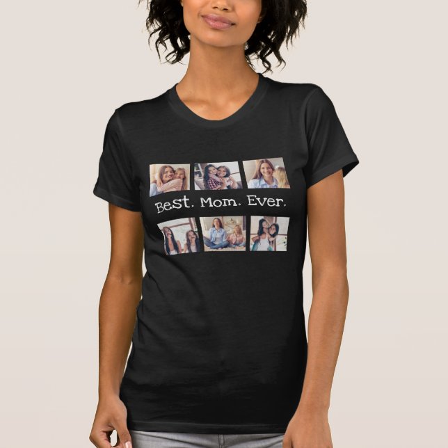 Camiseta Melhor Colagem de Fotos de 6 Vezes Personalizada d (Frente)