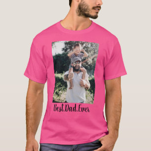 Camiseta Melhor Colagem de Fotos Moderna do Pai