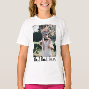 Camiseta Melhor Colagem de Fotos Moderna do Pai
