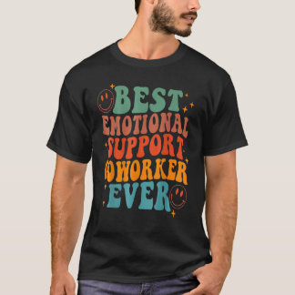Camiseta Melhor Colega de Trabalho de Suporte Emocional Div