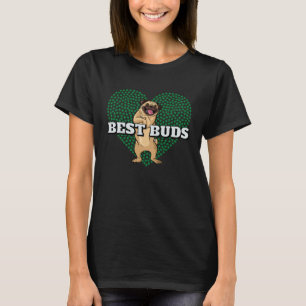 Camiseta Melhor Colega Pai Pug