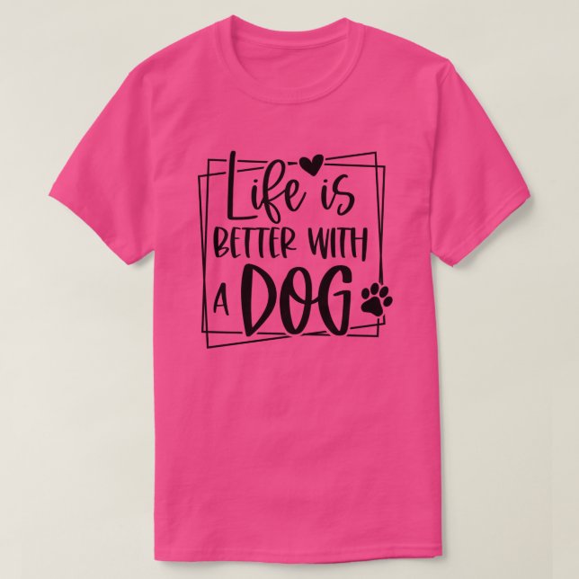 CAMISETA MELHOR COM CÃES (Frente do Design)