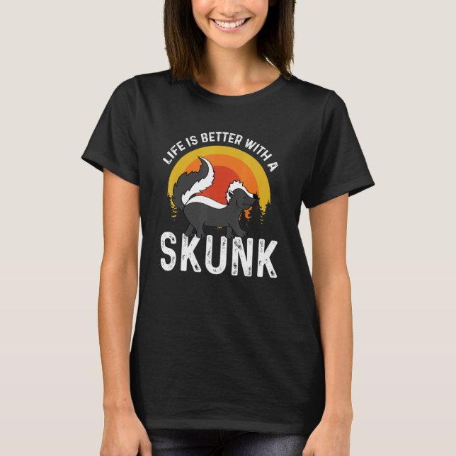 Camiseta Melhor com Skunk Nature e Animal (Frente)
