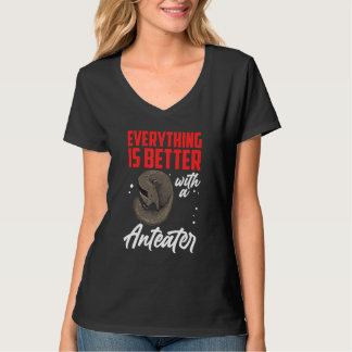 Camiseta Melhor com Tamanduá Urso comendo formiga Tamanduá