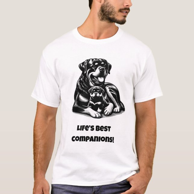 Camiseta Melhor Companheiro da Vida - Cão Engraçado (Frente)