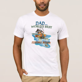 Camiseta Melhor Companheiro de Pesca do pai